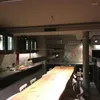 مصابيح قلادة حديثة في شمال أوروبا في أمريكا الفنية النحاسية الثريا الصناعية مطعم مطعم مطعم أزياء شنقا طويل