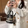 NEW fashion small cross-body bag texture rhombus portable bucket bag