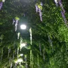 Dekorativa blommor 12 st 2m konstgjorda hängande vinstockar lämnar plast hem trädgård vägg bröllop dekoration b99