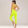 Jumpsuits voor dames rompreren bodybuilding lange lichaamsvrouwen backless push -up fitness overalls bandage textuur halter playsuit sexy bodysuit