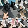 Med Box Prad Wheel Renylon Sneakers Women Casual Shoe Designer Gaardine Sneaker Fashion Canvas Shoes Ing Lerren High Low Top Cas pp 2260