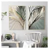 Tinten muurkunst canvas schilderen Noordse posters en prints muurfoto's voor woonkamer decor mistige plant gedroogde bladeren zonlicht woo