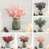 Flores decorativas Belas folhagem de dinheiro artificial ornamental ecológico sem regar as plantas de eucalipto retrô para casamento