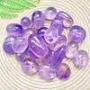 Decorative Figurines Folk Crafts Natural Crystal Worry Gemstone 40mm Healing Stone Amethyst Palm For Home Decoration FGH