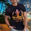 T-shirts pour hommes Grille noire et blanche Impression 3D T-shirt tendance décontracté Chemise à col rond à manches courtes pour hommes Gris Motif haute définition