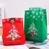 Décorations de Noël 25pcs Sacs cadeaux d'arbre de flocon de neige Joyeux sac d'emballage de cuisson Boîtes à bonbons Noël pour la décoration intérieure Navida