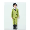 Clothing Sets Children's Suit Set Little Boy Handsome Photography Host Wedding Performance Come Kids Blazer Pants Tie Clothes W0222