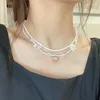 Collana Girocollo Farfalla Acrilica Fragola Set Due Pezzi Di Piccolo Collare Di Temperamento Fresco Alla Moda E Versatile