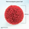 Decorative Flowers Green Artificial Grass Ball Home Garden Outdoor Wedding Party Decoration Hanging Fake Red Yellow Purple Balls