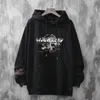 Herrtröjor tröjor anime hoodies tröjor kinesiska stil män svarta hoodies tröjor harajuku överdimensionerade tröjor tröjor för kvinnor 230222