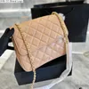 CC Cross Body Top Caviar Kalbsleder Flap Quilted Bags Vintage Metal Hardware Big Turnbuckle Matelasse Chain Shoulder Crossbody Purse Womens Luxuries Handbags Desi