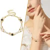 Bangle Bracelet With Charms For Women Bracelets And Rings Set Roman Simple Double Layer 2824 Movement Earrings Teen Girls