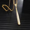 Pendant Necklaces Out Cubic Zircon Bat Necklace Men With Rope Chain Hip Hop Gold Color Charm Gift Jewelry For Women