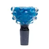 Nieuwste kleurrijke bonghaakhaakglas niet-slip bubbelstijl 14 mm 18 mm mannelijk gewricht vervangen filter kommen kruid tabakolie waterpijp downstem houder kom dhl