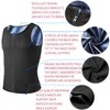 Men's Body Shapers Mens Shaper Zipper Sauna Vest Polymer Waist Trainer Sweat Shirt Slimming Belt Fitness Corset Top Abdomen Workout