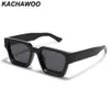 Sunglasses Kachawoo black square frame sunglasses men leopard brown retro sun glasses rectangle women Summer shades unisex drop-shipping G221215