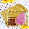 Other Skin Care Tools Gold Collagen Crystal Big Face Mask Nature Moisturizing Facial 5 Color Korean Cosmetics Drop Delivery Health B Dhy8I