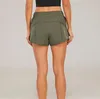 Yoga -outfit NWT dames shorts losse zijkant zipper pocket gym workout running drawcord outdoor short 230222