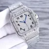 Diamond Watch Automatyczne mechaniczne męskie zegarki 40 mm ze stalową bransoletką z diamentów