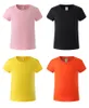 Kinder-T-Shirts, Unisex, 100 % Baumwolle, ohne Etikett, Kurzarm, Rundhalsausschnitt, 200 g gekämmte Baumwolle, T-Shirts für Babys, Kleinkinder, Jungen und Mädchen. Blanko-T-Shirts für Sublimation