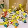 Decompression Toy Cartoon cute little yellow one zodiac doll glue car key chain pendant