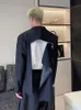 Ternos masculinos Blazers IEFB Design de lapela de zip assim￩trica com m￺ltiplos acabamentos abertos Terno casual estilo de rua 2023 jaqueta da moda 9A2252 230222