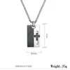 Pendant Necklaces Mens Nameplate Christian Cross Stainless Steel Pendants Fashion Jewelry On The Neck Gifts For Male AccessoriePendant