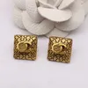 Misto semplice vintage orecchini a bottone di lusso in argento 925 designer di lusso orecchino lettere gioielli donne 18k placcato strass regali di nozze 2023