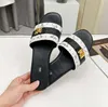 Flat Slippers Sandals beach Slipper sandal summer outdoor slides men women casual shoes girl boy leather rubber slide with box luxury flats flip Flops