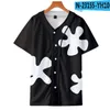 T-shirts pour hommes Impression 3D Harajuku T-shirt Hommes Anime Streetwear Vêtements Chemise de baseball à manches courtes Tops