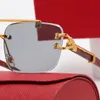 Zonnebrillen Designer Nieuw Heren Dames Luxe Verguld Vierkant Frame Buiten Straatfeest Retro Mode Bril Gepolariseerde Brillen Panter Sonnenbrille Stijl Klassiek