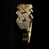 Anello di gioielli hip-hop di lusso Iced Out Bling Vvs Moissanite Diamond S925 Anelli cubani di Miami in argento