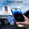 Magsafe Phone Cases for iPhone 15 14 13 12 11 Pro Max XR XS X Plus Wireless Charging Magnetic Car-mounted Colorful Painting PU Leather Shockproof Protective Case