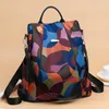 Okul çantaları bayanlar renk sırt çantası moda su geçirmez çanta oxford kumaş büyük kapasiteli seyahat mochila feminina