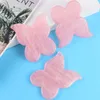 Quartz rose gua sha masseur de peau beutfly papillon de pierre naturelle jade guasha gratter