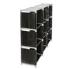 Dish Racks 3Tier 9 Compartment Storage Cube Closet Organizer Shelf 9 Bookcase 230221