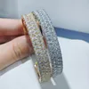 Bangle Fashion Luxury Water Drop Shape Cubic Zircon Round BangleBracelet Trendy Brand Women Party Wedding Gioielli da sposa B-38