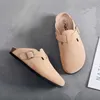 Designer BirkinStock Slippers Outlet de couro genuíno Baotou Cork Flippers For Women Summer New Casal Fashion Boken Shoes grandes e meio Baoken