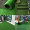 Decoratieve bloemen kunstmatige gazon gras mat groene behuizing turf tapijt speeltuin bruiloft voor binnenplaats school outdoor decoratie