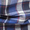 Casual shirts voor heren aiopeson dubbele pocket flanel mannen plaid shirts lange mouwen sociale zakelijke shirts voor mannen herfst mode geruite shirts heren 230221