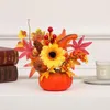 Dekorativa blommor POGRAFI PROPS ARTIFICIAL FALL HOME DECED PRASSING Party Autumn Harvest Halloween Decorations Pumpkin