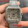High Quality Fashion Iced Out WatchesMens Wrist Luxury Round Cut Lab Gr DDGU 2JG6