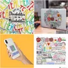 Bilklistermärken Pack med 50 st grossistlärareserie Vattentät klistermärke för Lage Laptop Skateboard Notebook Water Bottle Decals Kids DHBV8