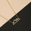 Choker Wangaiyao2023 rostfritt stål halsband kvinnlig enkel personlighet vild dam bergskedjekedja smycken kreativ gåva