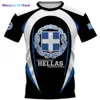 Men's T-Shirts HellasT-shirt For Men's Geometric Line Greece Flag National Emblem Printed Men's T-Shirt Large Street Casual Men's T-Shirt 022223H