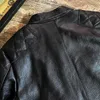 Men's Jackets kleden Brando Super Benefit! Hoofdlaag Cowhide Leather Stand-Up Collar Biker Jacket heren korte mode
