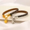 Bracelets classiques Bracelet Designer Femmes Hommes Bijoux Or Sier Plaqué En Acier Inoxydable Amoureux Bracelets Hommes Bracelet