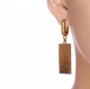 Personality Letter Charm Pendant Dangle Hoop Earrings aretes for Women Fashion Designer Earring Drop Eardrop Party Lovers Gift Engagement Jewelry