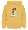 Sweats à capuche pour hommes sweats unisexes pour garçon hommes manches longues mignon dessin animé drôle ferme cour poulet en colère imprimer automne hiver Couple