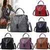 School Bags Luxury PU Leather Backpack Women Multifunction Shoulder Bookbags Crossbody Bag Cute Fashion Girl Rucksack Big Tote